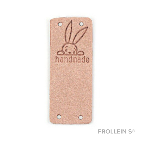 Faux Leather Label - Bunny Handmade