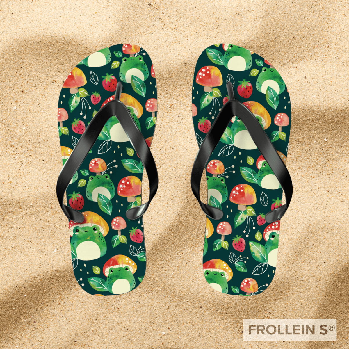 Fun Summer Flip-Flops Frog and Toad Sandals – Frollein S®