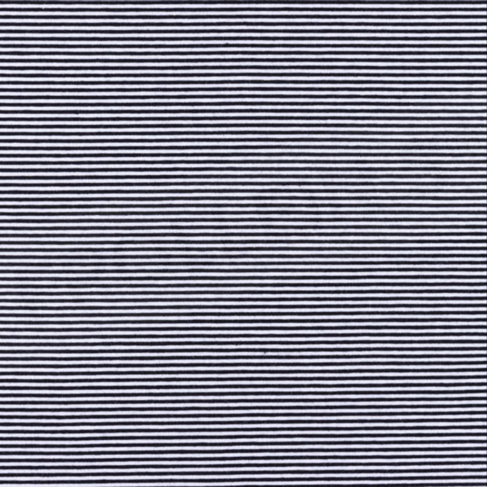Cotton Jersey - Mini Stripes - Black-White