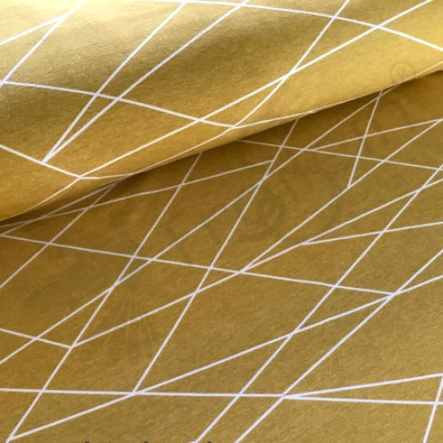 Cotton Jersey - Shapelines - Gold