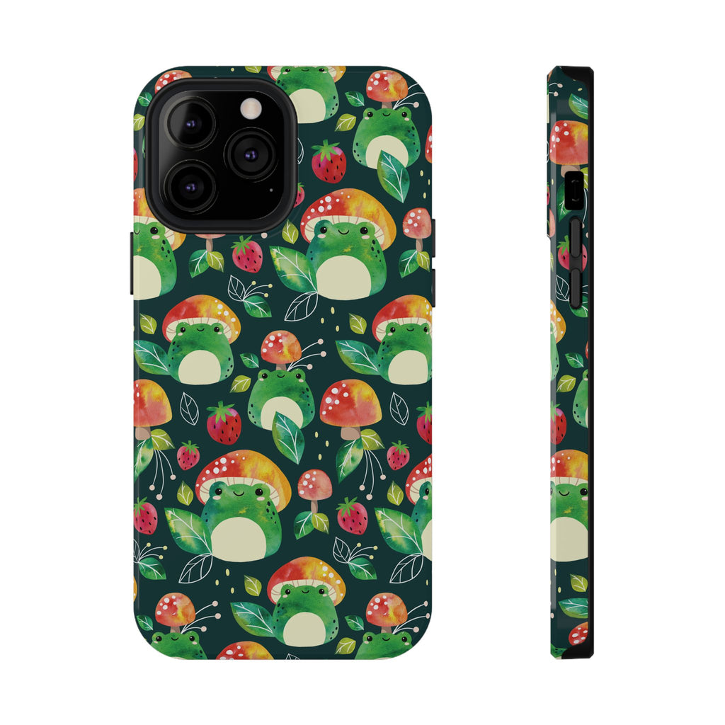 Phone Case - Cute Frog Mushroom Designer Impact-Resistant Case