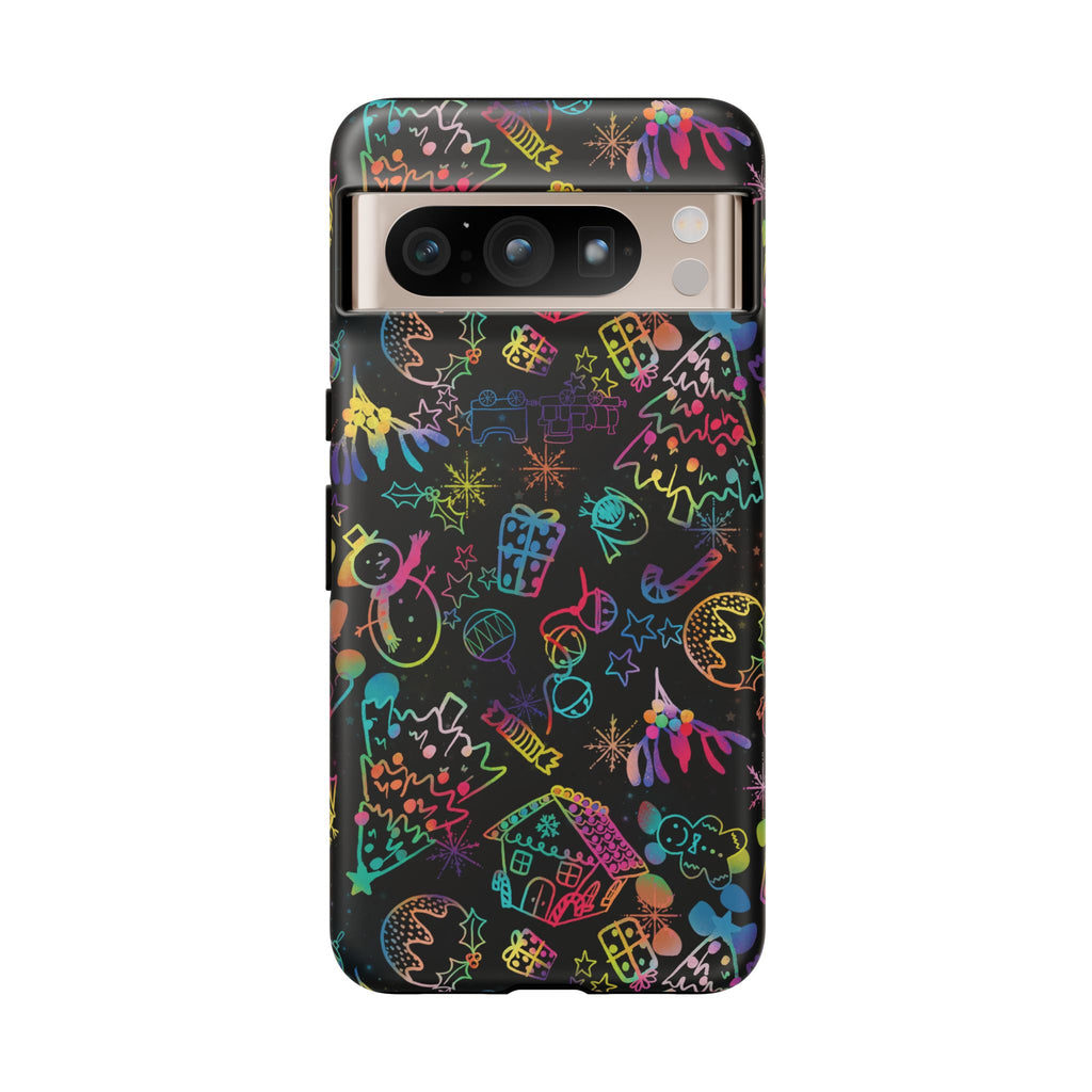 Rainbow Christmas Tough Phone Case