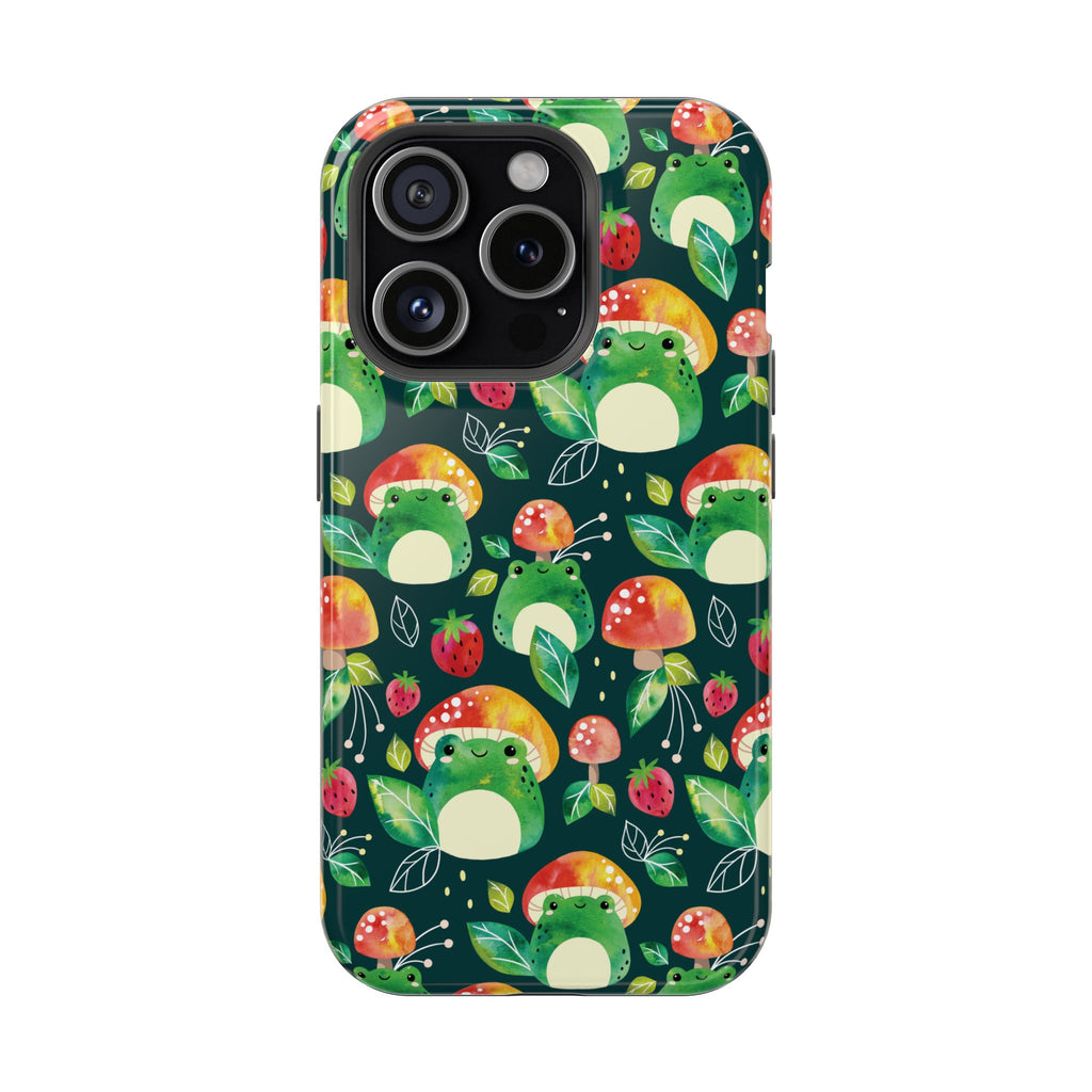 Phone Case - Cute Frog Mushroom Designer Impact-Resistant Case