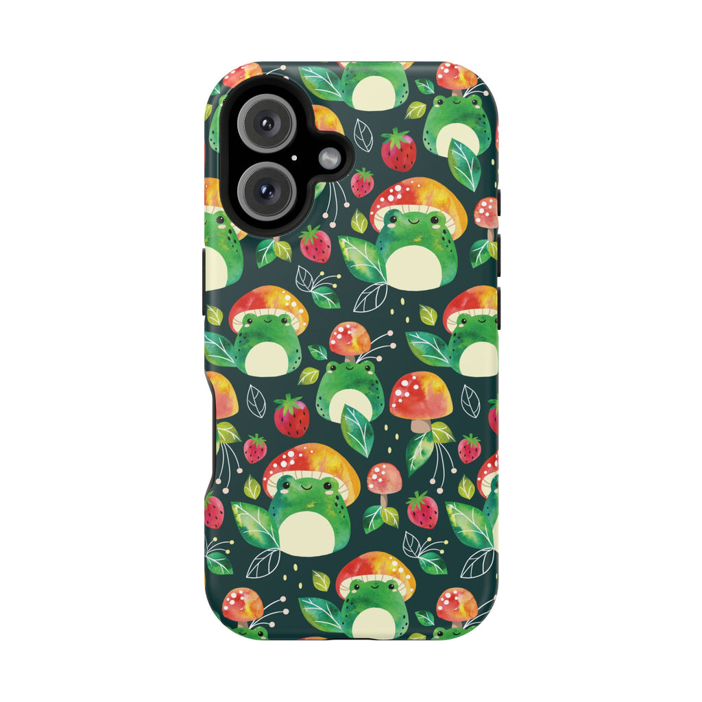 Phone Case - Cute Frog Mushroom Designer Impact-Resistant Case