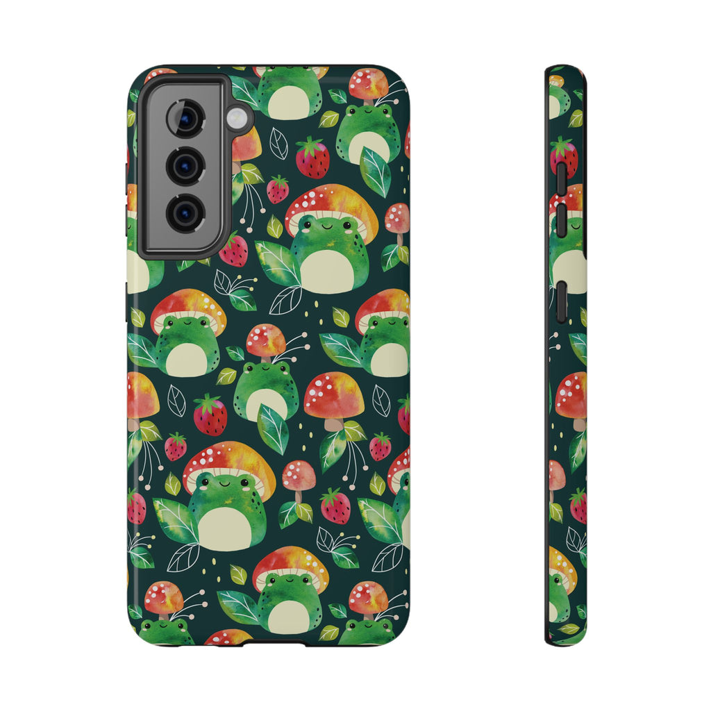 Phone Case - Cute Frog Mushroom Designer Impact-Resistant Case