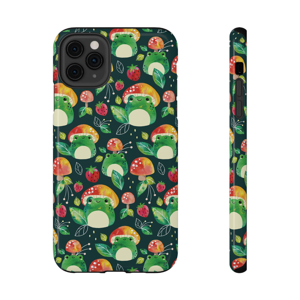 Phone Case - Cute Frog Mushroom Designer Impact-Resistant Case