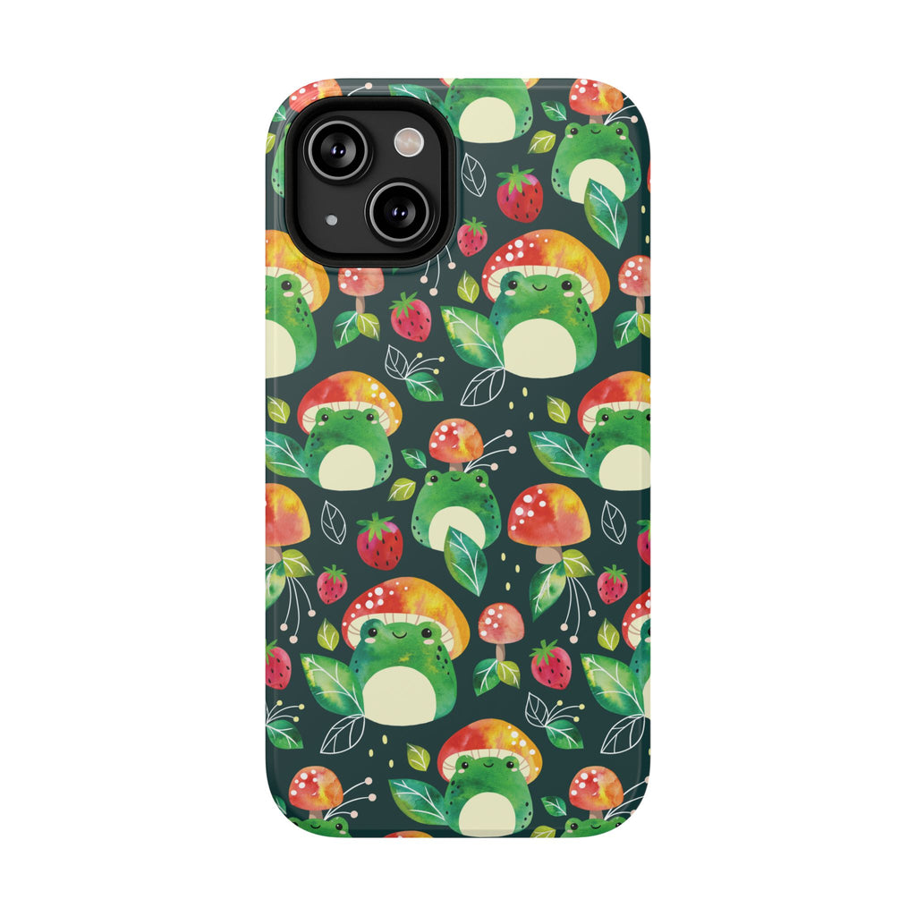 Phone Case - Cute Frog Mushroom Designer Impact-Resistant Case