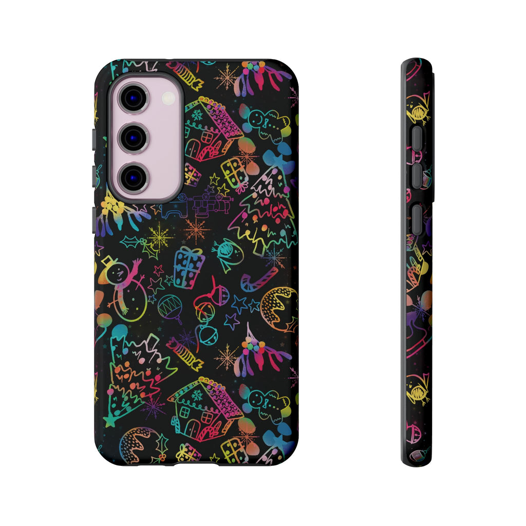 Rainbow Christmas Tough Phone Case