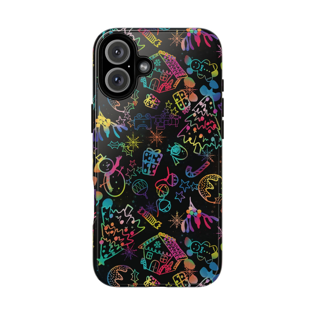 Rainbow Christmas Tough Phone Case