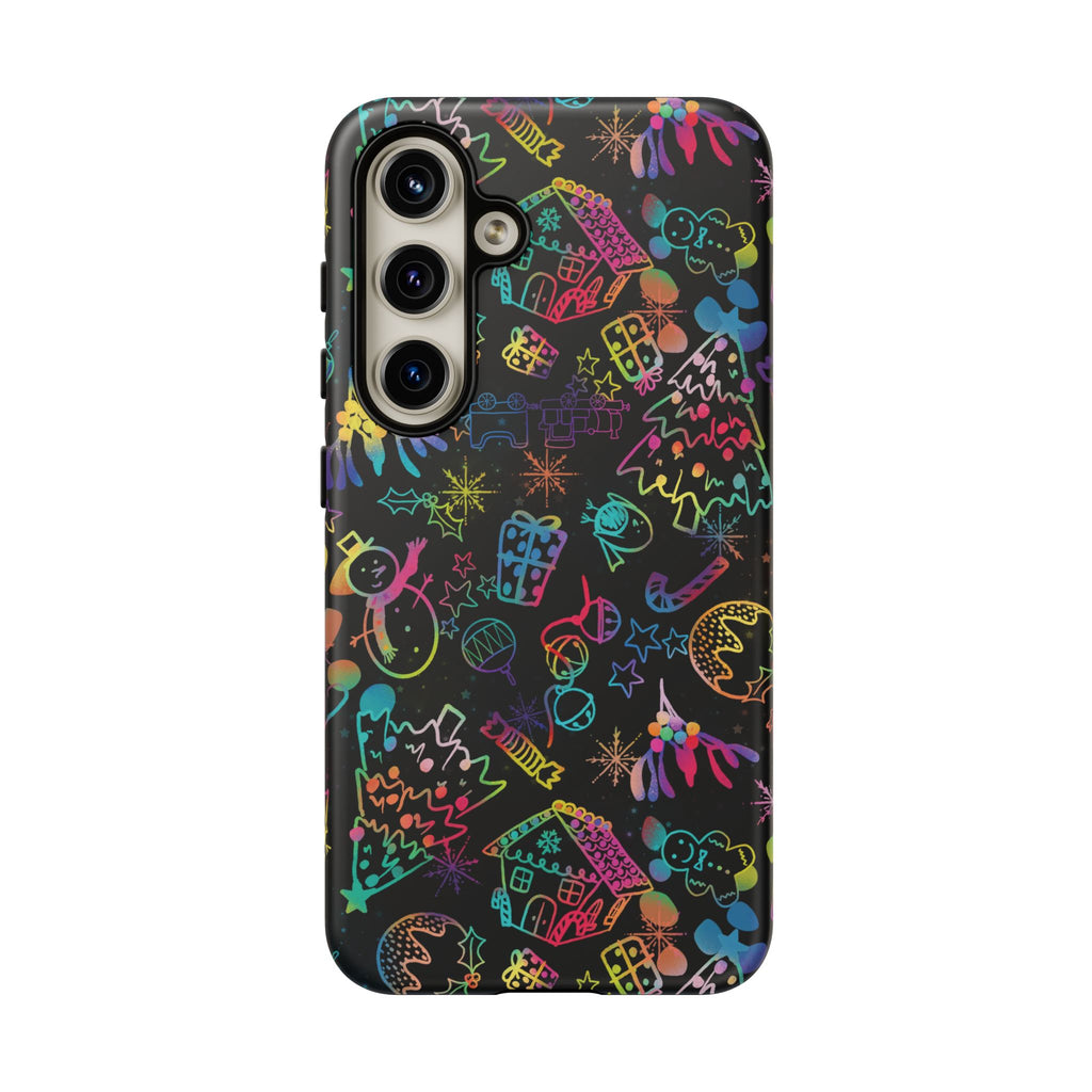 Rainbow Christmas Tough Phone Case