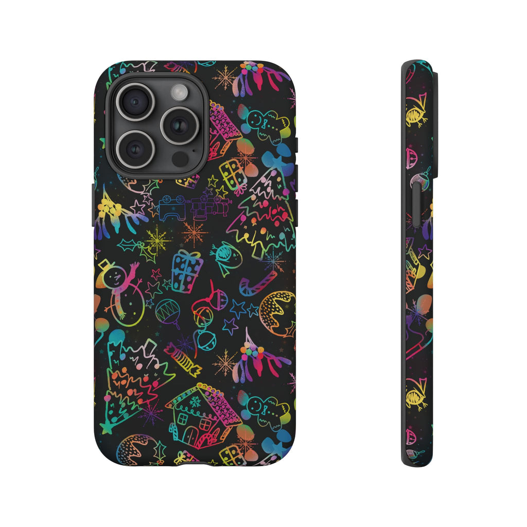 Rainbow Christmas Tough Phone Case