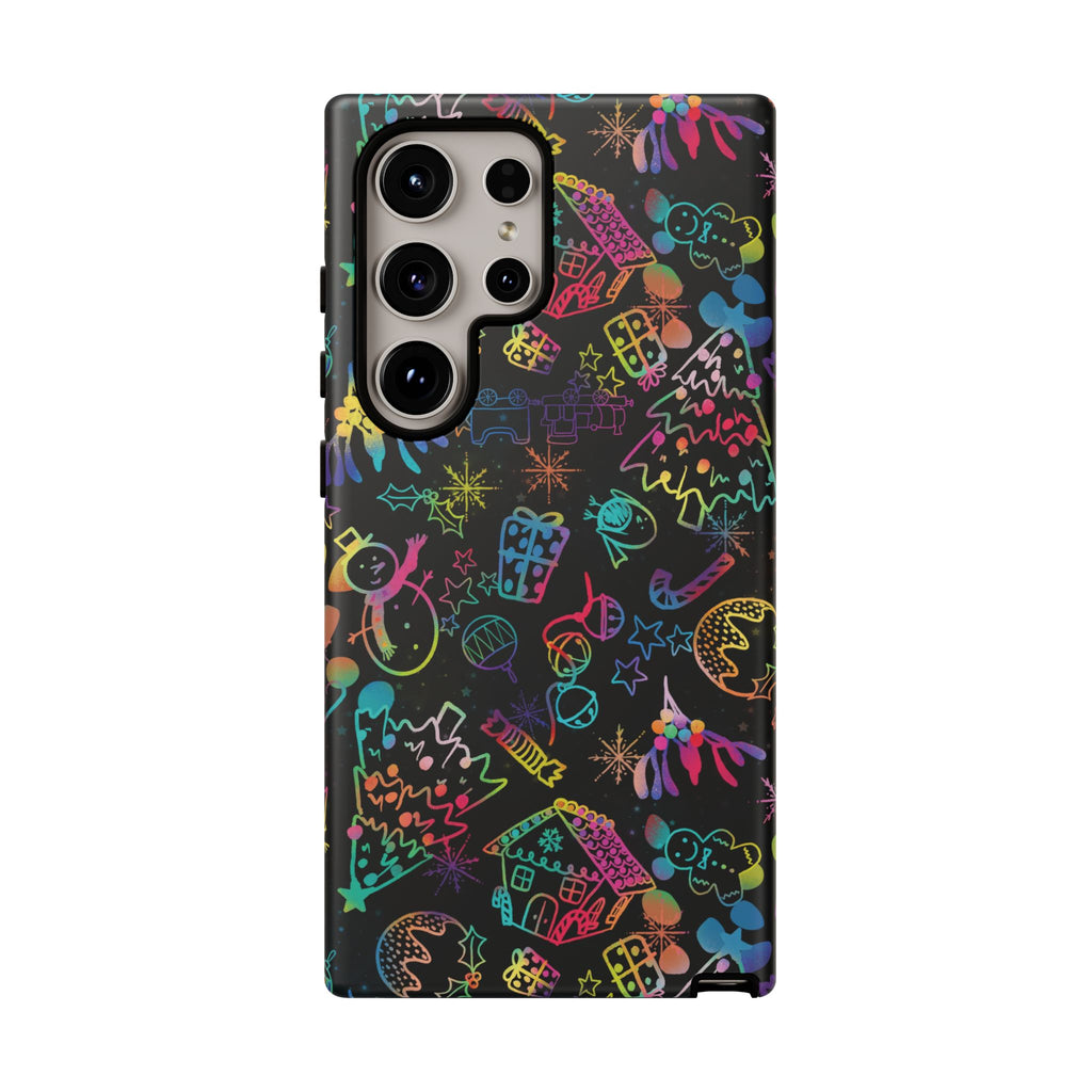 Rainbow Christmas Tough Phone Case