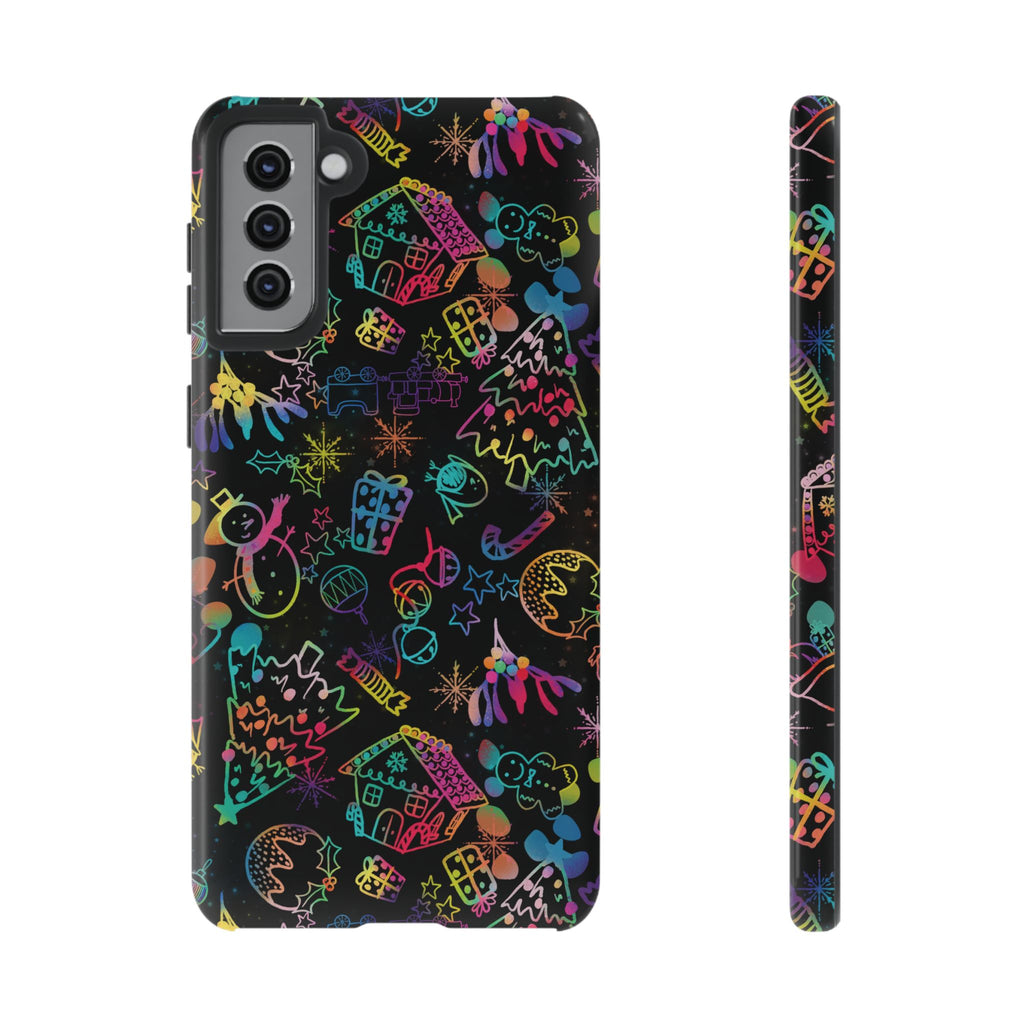 Rainbow Christmas Tough Phone Case