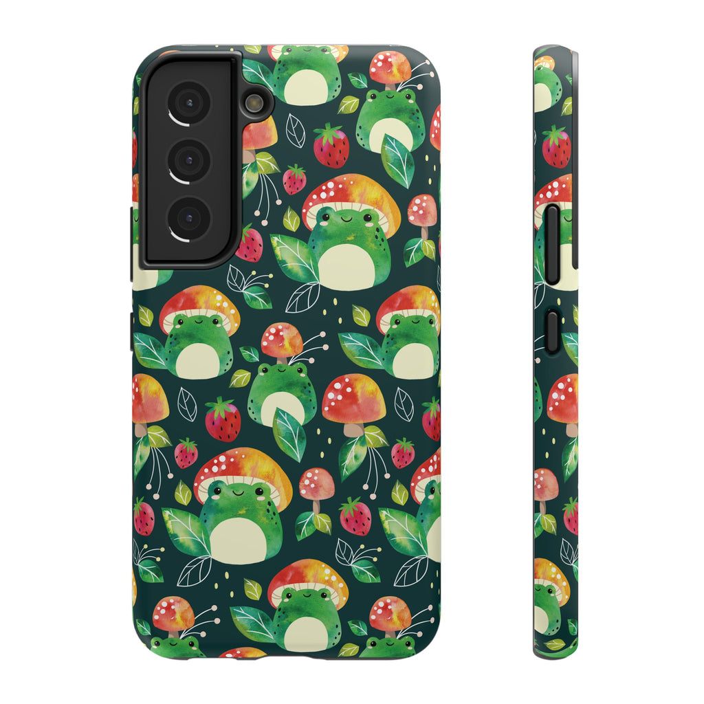 Phone Case - Cute Frog Mushroom Designer Impact-Resistant Case