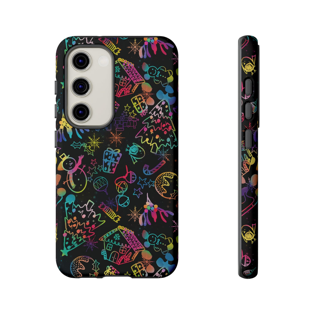 Rainbow Christmas Tough Phone Case