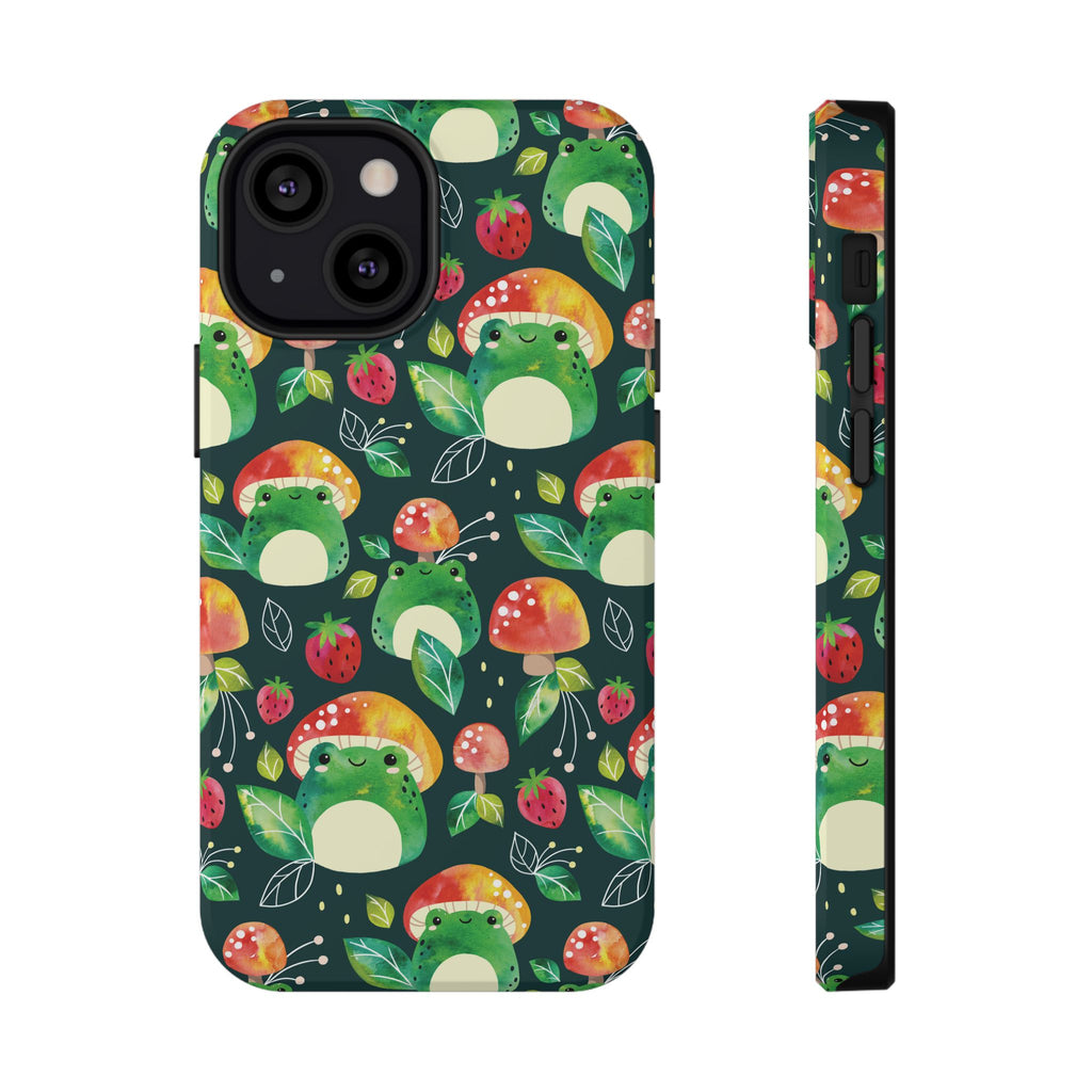 Phone Case - Cute Frog Mushroom Designer Impact-Resistant Case