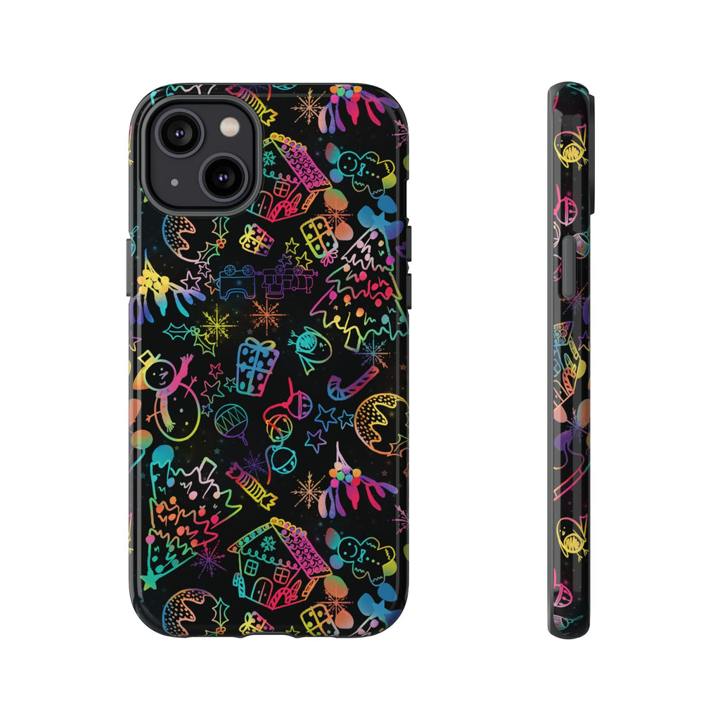 Rainbow Christmas Tough Phone Case