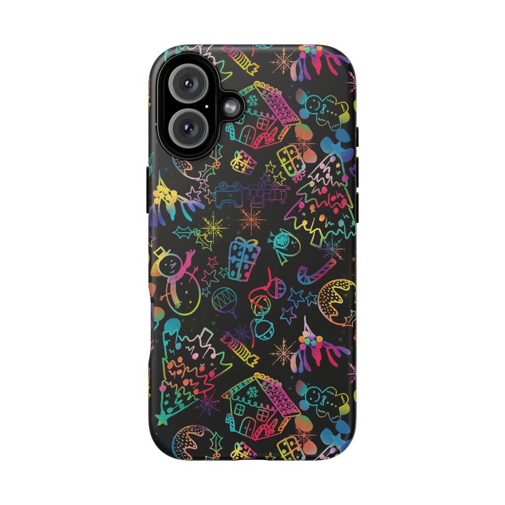 Rainbow Christmas Tough Phone Case