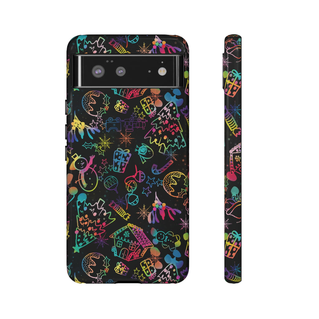 Rainbow Christmas Tough Phone Case