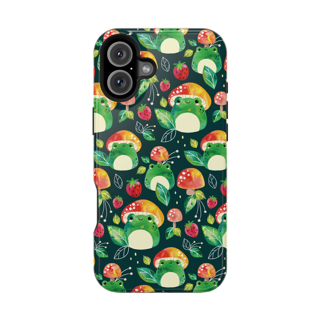 Phone Case - Cute Frog Mushroom Designer Impact-Resistant Case