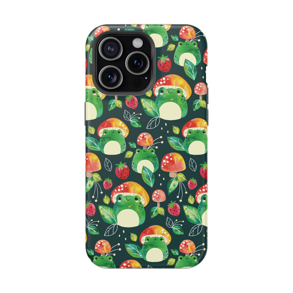 Phone Case - Cute Frog Mushroom Designer Impact-Resistant Case