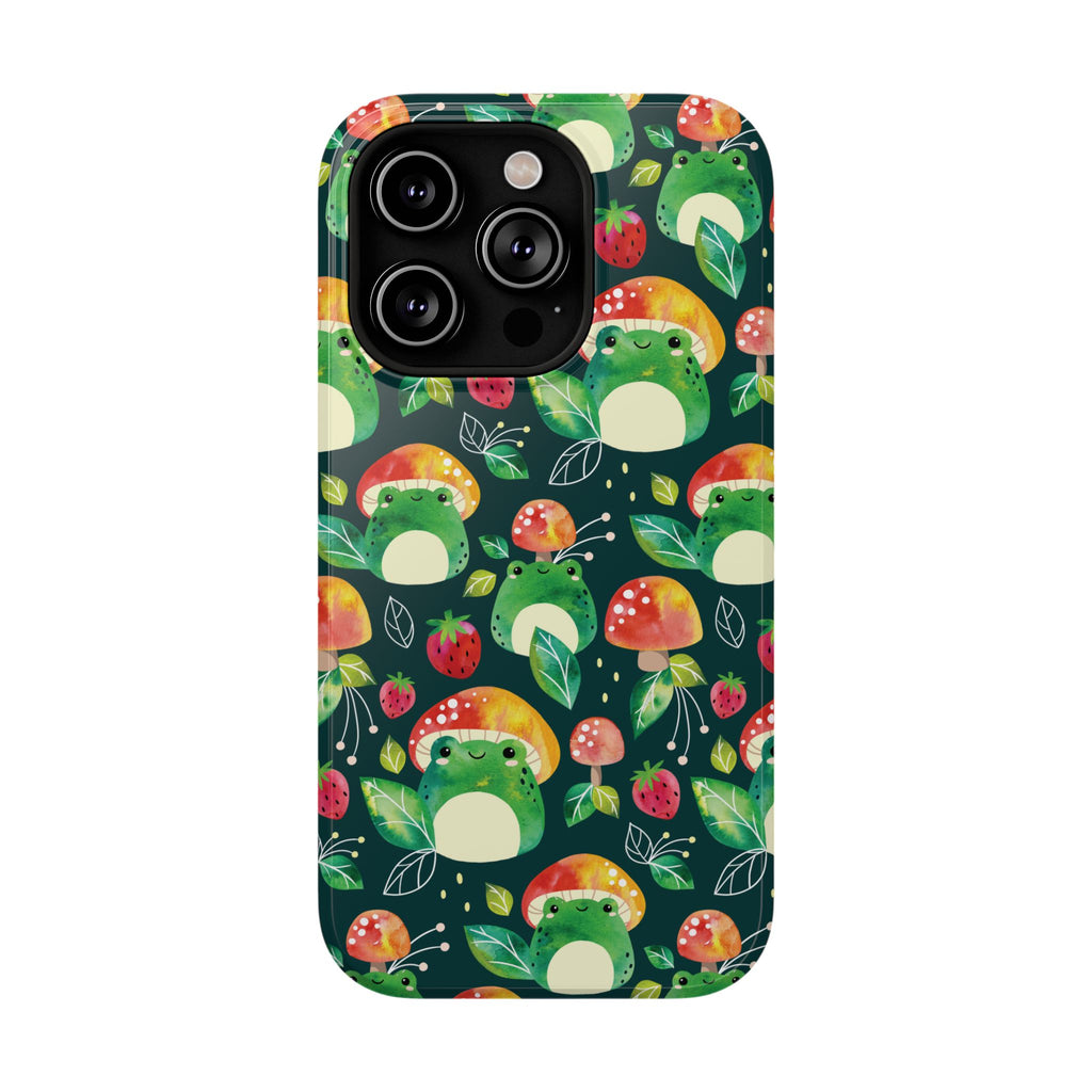 Phone Case - Cute Frog Mushroom Designer Impact-Resistant Case