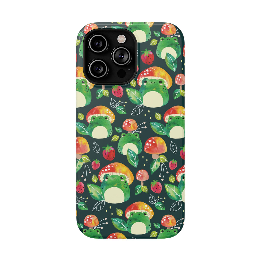 Phone Case - Cute Frog Mushroom Designer Impact-Resistant Case