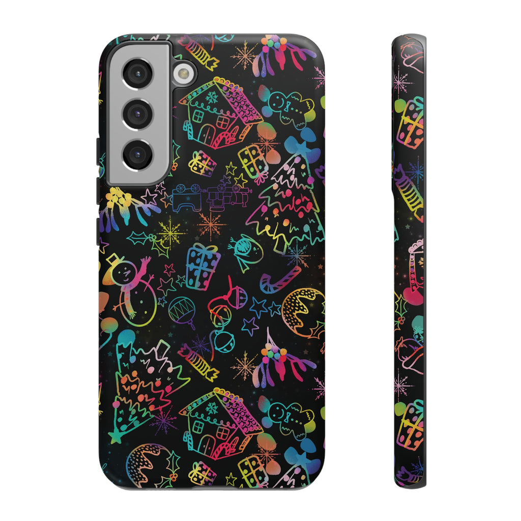 Rainbow Christmas Tough Phone Case