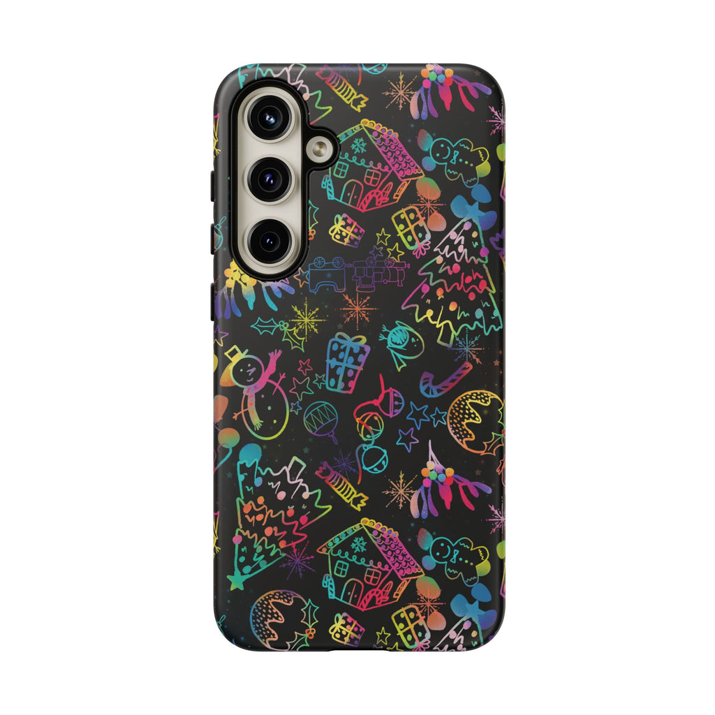 Rainbow Christmas Tough Phone Case