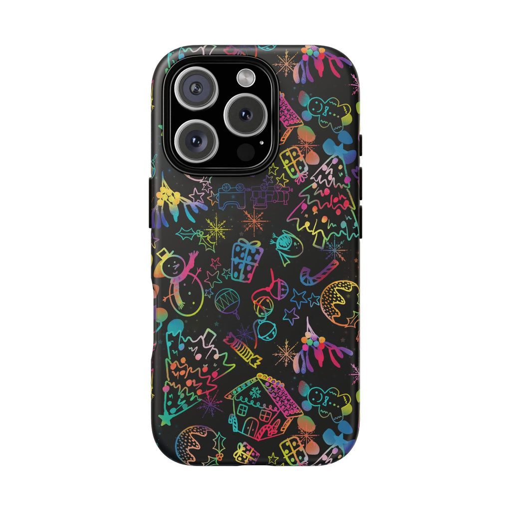 Rainbow Christmas Tough Phone Case