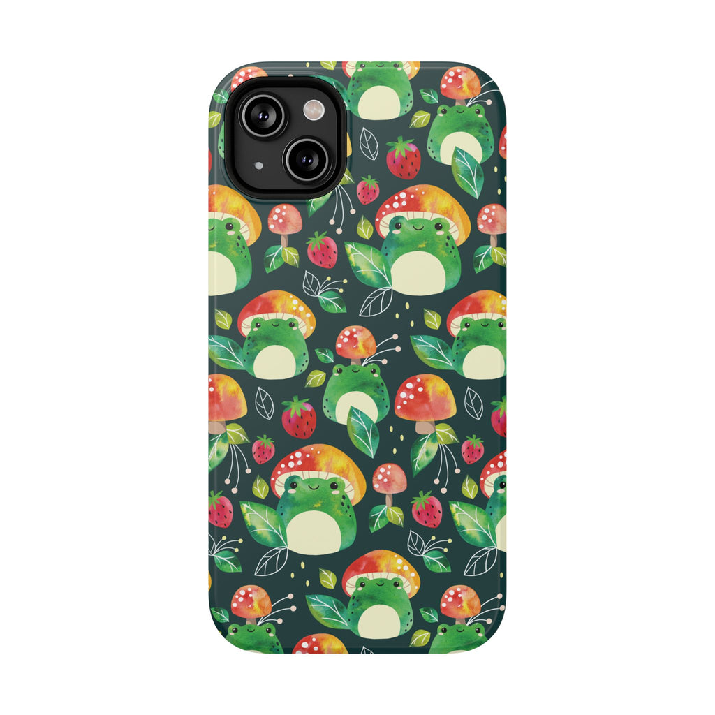 Phone Case - Cute Frog Mushroom Designer Impact-Resistant Case