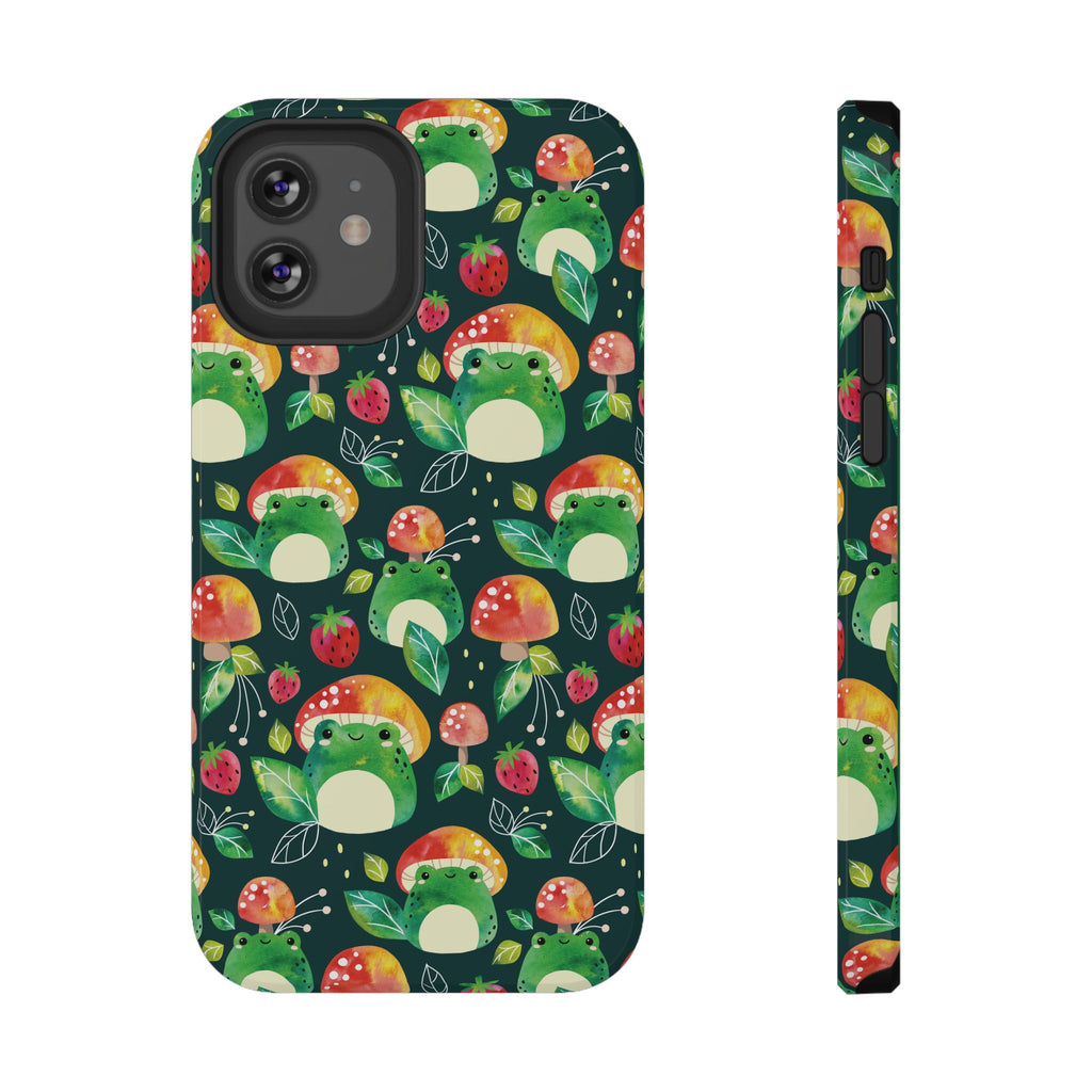 Phone Case - Cute Frog Mushroom Designer Impact-Resistant Case