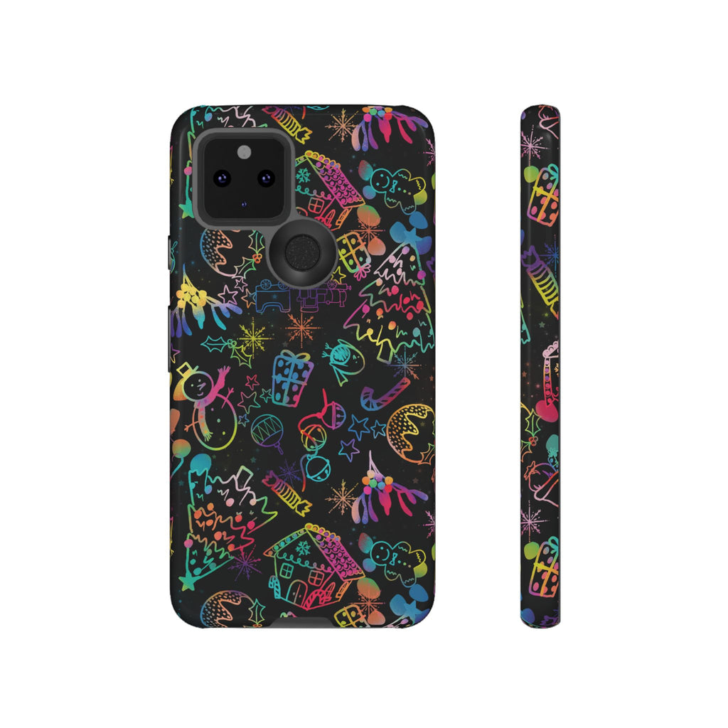 Rainbow Christmas Tough Phone Case