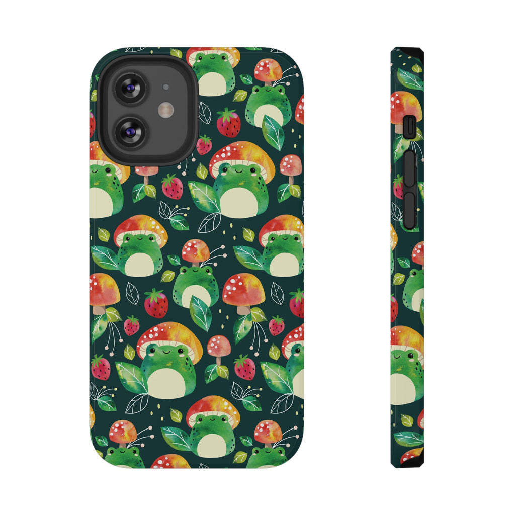 Phone Case - Cute Frog Mushroom Designer Impact-Resistant Case