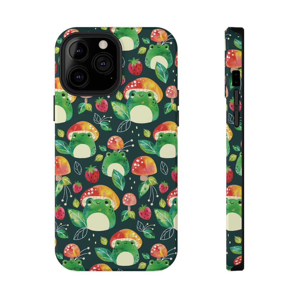 Phone Case - Cute Frog Mushroom Designer Impact-Resistant Case