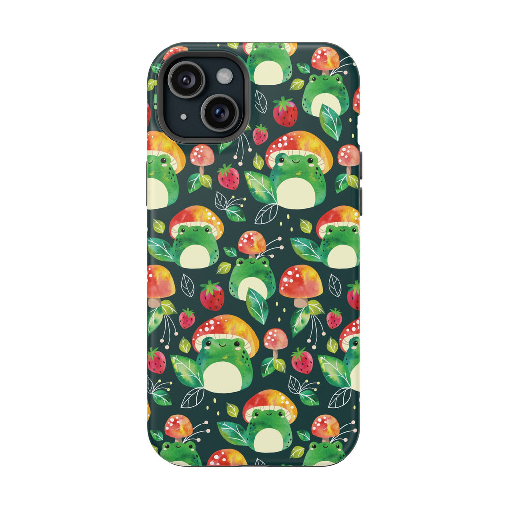 Phone Case - Cute Frog Mushroom Designer Impact-Resistant Case