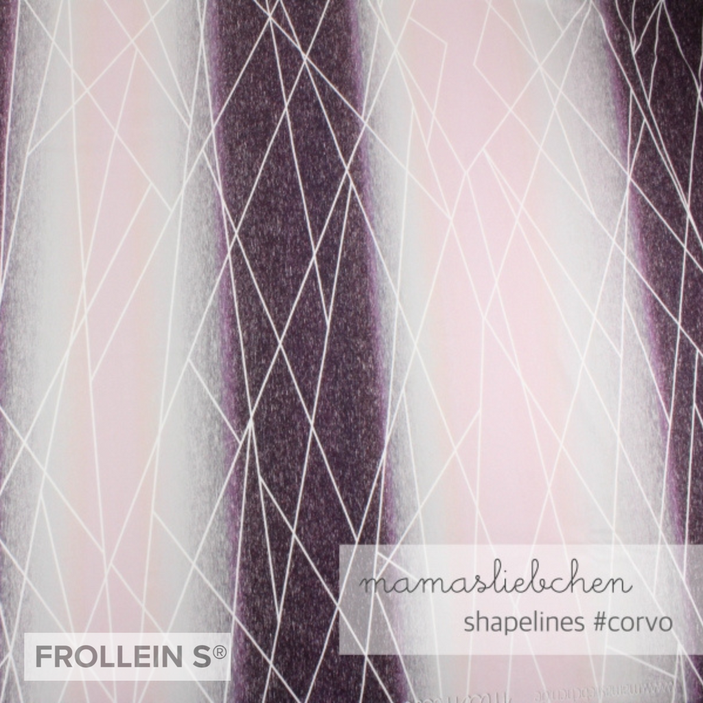 Cotton Jersey - Gradient Shapelines - Corso