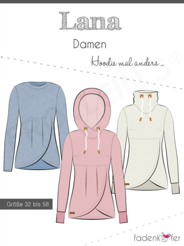 Sewing Pattern-Hoodie Lana-Women-EN