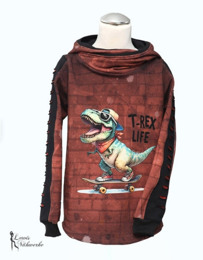 Pre-Order Panel Set - Organic French Terry - Skating T-Rex