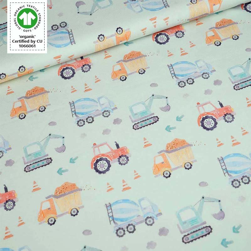 Pre-Order Organic Cotton Jersey - Mini Trucks