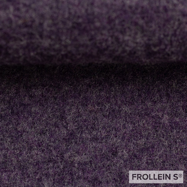 Boiled Wool - Melange Purple