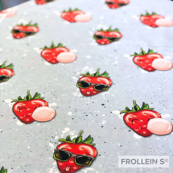 Organic Cotton Jersey - Cool Strawberry