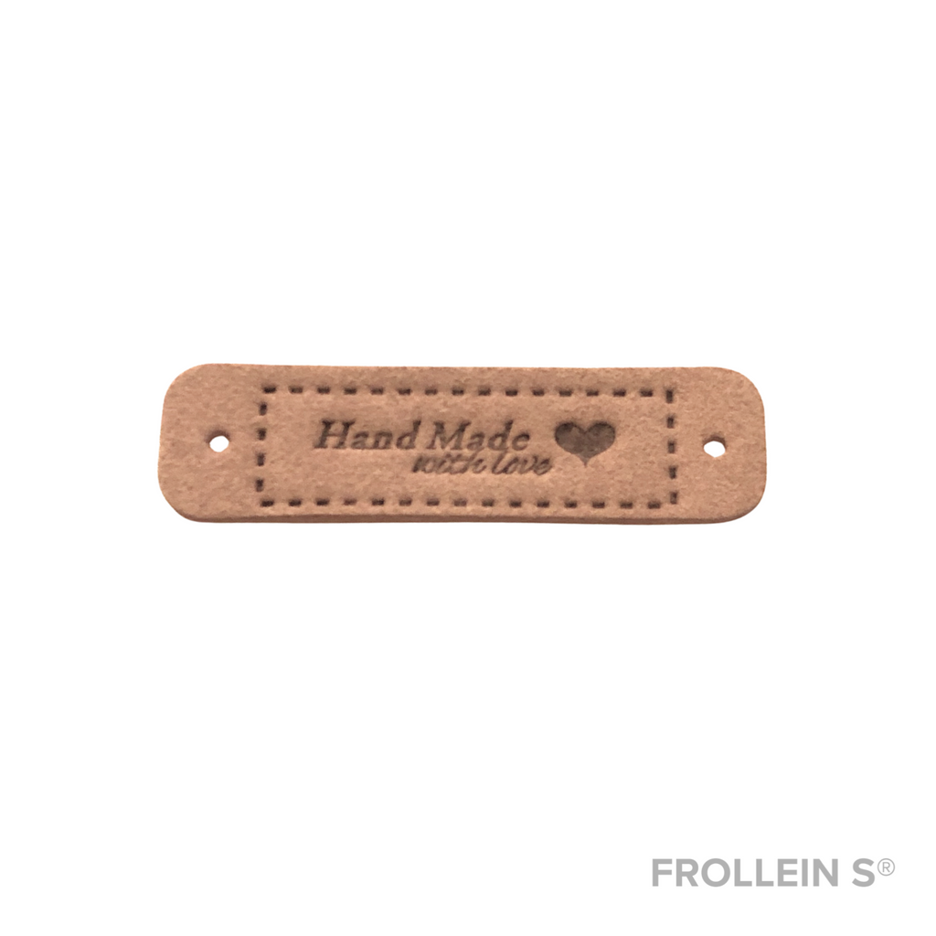 Faux Leather Label - Handmade With Love