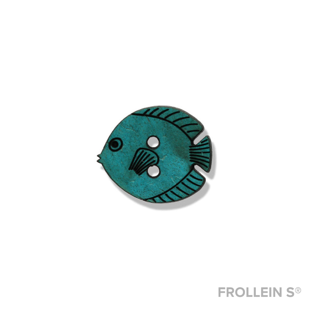 Buttons - Coconut Button - Fish - Frollein S®