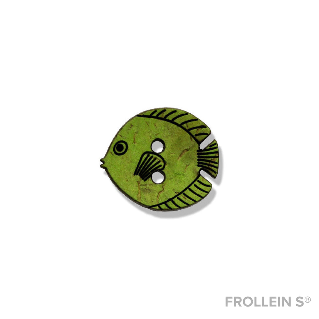 Buttons - Coconut Button - Fish - Frollein S®