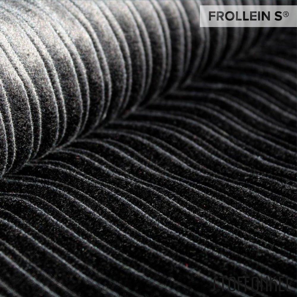 Cable Corduroy - Organic Cable Corduroy - Black - Frollein S®