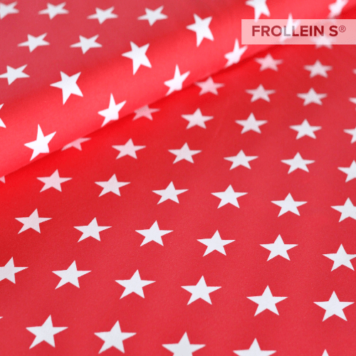  - Cotton Jersey - Big Stars - Red - Frollein S®