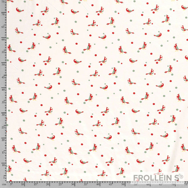 Cotton Jersey - Cotton Jersey - Color Changing - Red Birds - Frollein S®