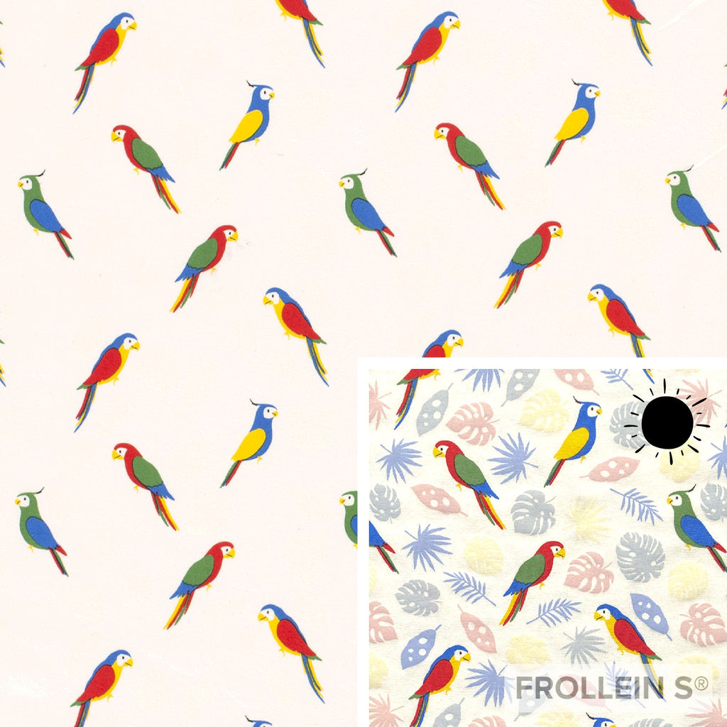 Cotton Jersey - Cotton Jersey - Color Changing - Tropical Birds - Frollein S®