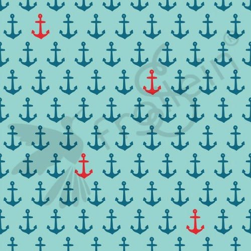 Cotton Jersey - Cotton Jersey - Emma - Anchors - Mint - Frollein S®